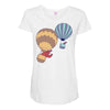 hot bear balloon Maternity Scoop Neck T-shirt