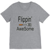 flippin awesome cooking greeting V-Neck Tee