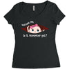 November Peeking Out Baby Girl Women's Triblend Scoop T-shirt
