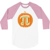 pumpkin pi 3/4 Sleeve Shirt