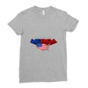 america flag Ladies Fitted T-Shirt