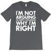 i'm not arguing i'm simply explaining why i'm right T-Shirt