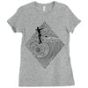 surf nose Ladies Fitted T-Shirt