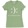 schrodinger's emoticon Ladies Fitted T-Shirt