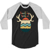 Hunting Season Retro Color 80s Style 3/4 Sleeve Shirt