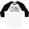 push button receive bacon t shirt funny awesome nerdy geeky humor tee 3/4 Sleeve Shirt