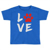 love dog paw Toddler T-shirt