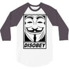 disobey 3/4 Sleeve Shirt