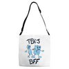 peanut butter and jelly   bff Adjustable Strap Totes