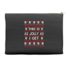 emo gothic ugly christmas sweater. Accessory Pouches