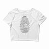 darwin's fingerprint Crop Top