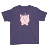 cute surprised pig pig Youth Tee
