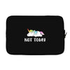Unicorn Says Not Today Laptop sleeve