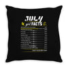 July Girl Facts Leo Throw Pillow
