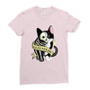 schrodinger cat tattoo Ladies Fitted T-Shirt