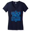 brunch day drinking Women's V-Neck T-Shirt
