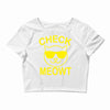 check meowti Crop Top