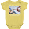 Michelangelo Creation of Adam Baby Bodysuit