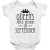queens are born in september (2) Baby Onesie