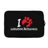 I Love Labrador Retrievers Laptop cover