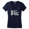 cucumbers soaked in evil Women's V-Neck T-Shirt