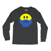 bearded smiley face Long Sleeve Shirts