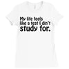 my life feels Ladies Fitted T-Shirt