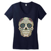 men's pura vida sugar skull Women's V-Neck T-Shirt