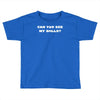 can you see my balls sports football basketball Toddler T-shirt