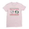 golden christmas Ladies Fitted T-Shirt