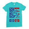 usa 2 Ladies Fitted T-Shirt