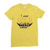 I Wear Gold For My Hero In Haven Ladies Fitted T-Shirt