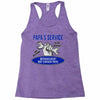 papa s service Racerback Tank