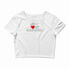 i' love my helicopter pilot Crop Top