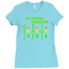 dj volume,funny Ladies Fitted T-Shirt