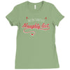 i'm on santa's naughty list Ladies Fitted T-Shirt