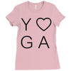 yoga heart Ladies Fitted T-Shirt