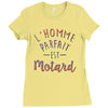l homme parfait est motard Ladies Fitted T-Shirt