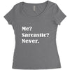 sarcastic Women's Triblend Scoop T-shirt
