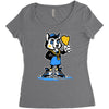fox b Women's Triblend Scoop T-shirt