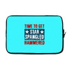 star spangled hammered Laptop sleeve