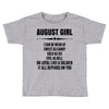 Super August Girl Toddler T-shirt