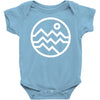 mountain bold (for dark) Baby Bodysuit