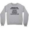Smartass November Girl Crewneck Sweatshirt
