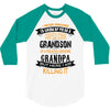 Super Cool Grandson Of A Freaking Awesome Grandpa 3/4 Sleeve Shirt