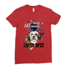who loves lhasa apso Ladies Fitted T-Shirt