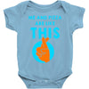 me and pizza are like this Baby Bodysuit