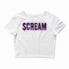 scream 3d Crop Top