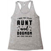 i have two titles aunt and dogmom and i rock them both Racerback Tank