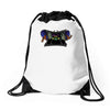 my caged pet monster Drawstring Bags